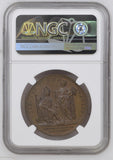 1727 Coronation Of George II 34mm Copper Medal - NGC MS64