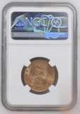 Victoria 1862 Halfpenny - NGC MS64+RD