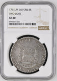 Peru 1761-LM 8 Reales - NGC XF40