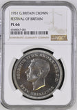 George VI 1951 Festival Of Britain Crown - NGC PL66