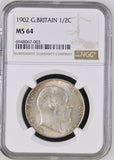 Edward VII 1902 Halfcrown - NGC MS64