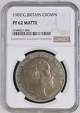Edward VII 1902 Matt Proof Crown - NGC PF62