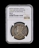 1936 Edward VIII Abdication 35mm Silver Medal - NGC MS65