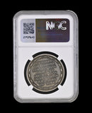 1936 Edward VIII Abdication 35mm Silver Medal - NGC MS65