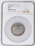 Canada 1812-1815 Upper Canada Preserved 51mm Silver Medal - NGC MS61