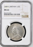 Victoria 1889 Halfcrown - NGC MS62