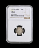 France 1872 A 50 Centimes - NGC MS64