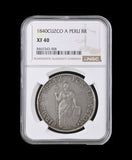 Peru 1840 Cuzco Mint 8 Reales - NGC XF40