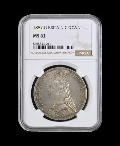 Victoria 1887 Crown - NGC MS62