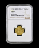 Czechoslovakia 1930 Gold Ducat - NGC MS64