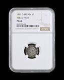 Victoria 1893 Proof Threepence - NGC PF63