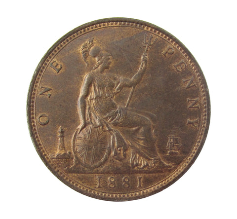 Victoria 1881 Penny - Freeman 102 - GEF