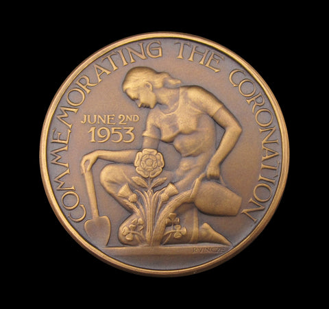 1953 Elizabeth II Coronation 38mm Medal - By Vincze