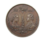 1871 Marriage Of Louise 39mm Bronze Medal - By Ottley