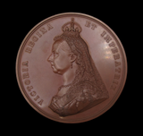 1887 Victoria Jubilee 77mm Bronze Cased Medal - By Boehm