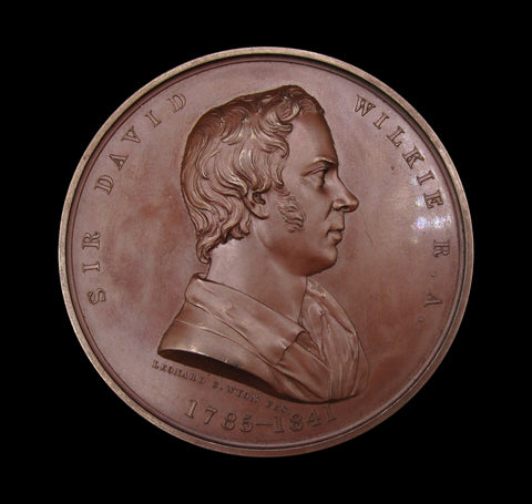 1861 David Wilkie Art Union Of London 55mm Medal - By Wyon