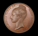 1838 Victoria Coronation 54mm Bronze Medal - By Halliday