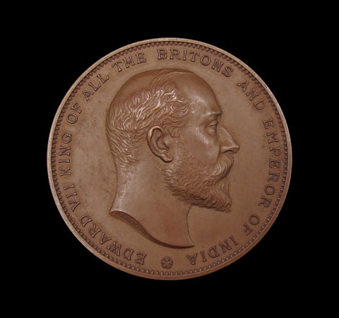 1906 Jubilee Industrial Exhibition London 57mm Medal - By Wyon