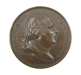France 1818 Withdrawal Of The Triple Alliance 50mm Medal - By Andrieu