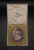 1858 Marriage Of Victoria To Frederick Of Prussia 63mm Cased Silver Medal - By Wyon