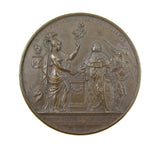 France 1818 Withdrawal Of The Triple Alliance 50mm Medal - By Andrieu