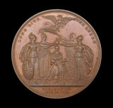 1838 Victoria Coronation 54mm Bronze Medal - By Halliday