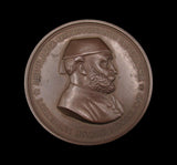 1867 Sultan Of Turkey Visit To London 77mm Bronze Medal - By Wyon