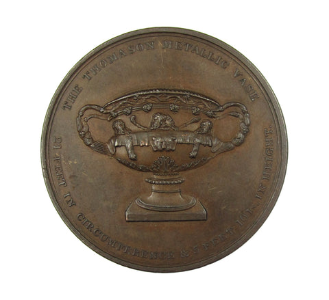 1829 Thomason's Medallic Vase 54mm Copper Medal
