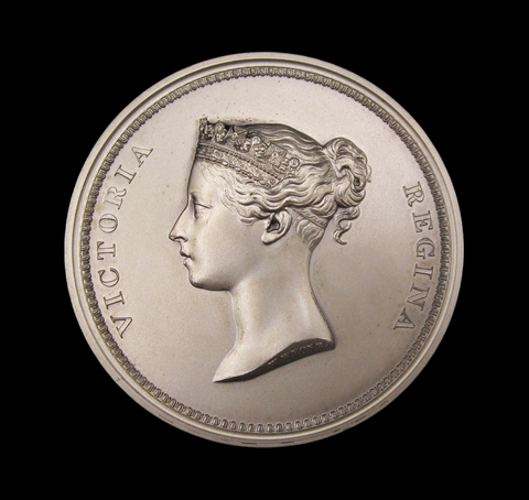 1976 Stampex Trophy Contest Award 55mm Medal - Victoria Young Head