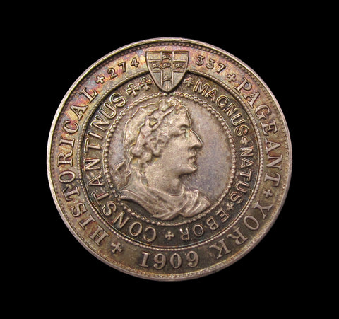 1909 York Historical Pageant 29mm Silver Medal - By Moore