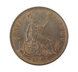 Victoria 1882 H Penny - A/UNC