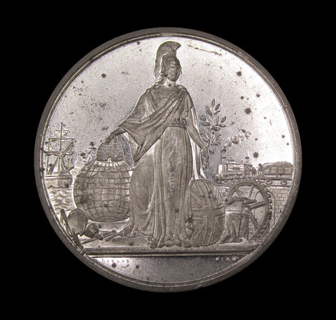 1862 International Exhibition Captain Fowke 74mm Medal - By Ottley