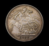 Victoria 1887 Crown - EF