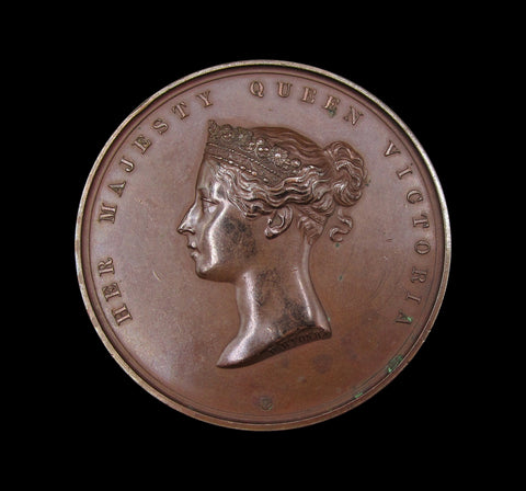1862 International Exhibition 'For Services' 55mm Medal - By Wyon