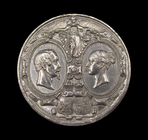 1862 Great Exhibition 38mm White Metal Medal - By Allen & Moore