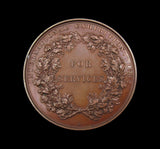 1862 International Exhibition 'For Services' 55mm Medal - By Wyon
