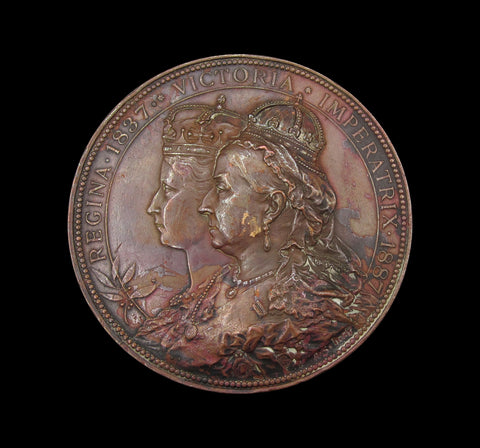 1887 Victoria Golden Jubilee Corporation Of London 80mm Medal - By Scharff