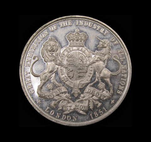 1851 Great Exhibition 38mm White Metal Medal - By Taylor