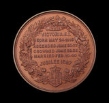 1887 Victoria Golden Jubilee 32mm Bronze Medal - By Moore