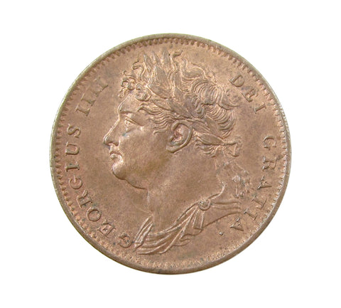 George IV 1825 Farthing - UNC