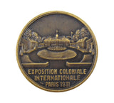 France 1931 Paris Colonial Exposition 32mm Medal - America