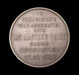 1937 George VI Coronation 'His Masters Voice' 38mm Medal