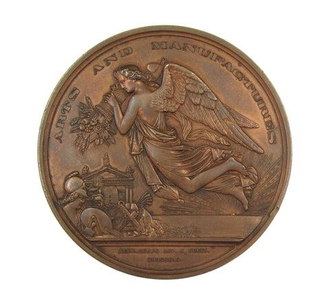 1865 Dublin International Exhibition 75mm Bronze Medal