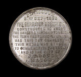 1898 Plymouth Burrator Reservoir Completed 45mm White Metal Medal