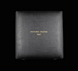 1887 Hard Case For 19 Coin Specimen Set - Five Pound To Farthing inc Maundy