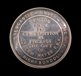 1881 Newcastle-under-Lyme School 41mm 'Fenton Prize' Silver Medal - By Moore
