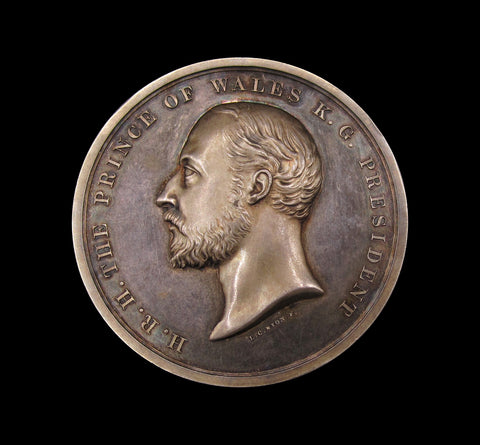 1888 & 1889 Prince Of Wales Technological Examination 51mm Silver Medal Pair - By Wyon
