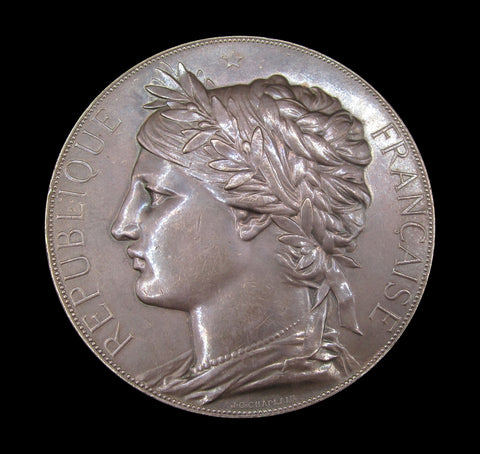 France 1878 Paris Universal Exposition 68mm Silver Medal - By Chaplain