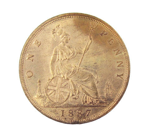 Victoria 1887 Penny - A/UNC