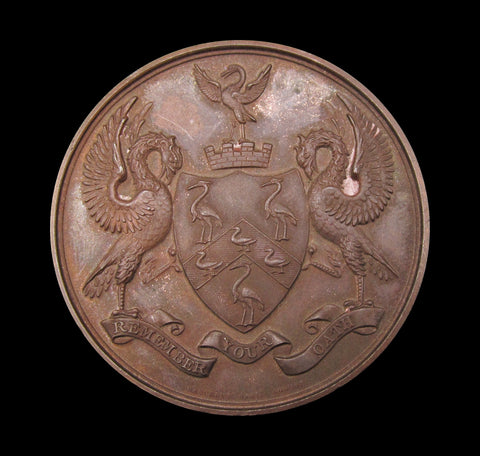 c.1910 Worshipful Company Of Poulters 44mm Bronze Medal
